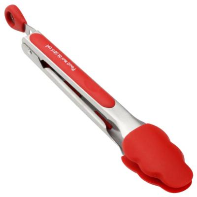 China China Sustainable Silicone Factory Supply Amazon Material Kitchen Cooking Tongs for sale