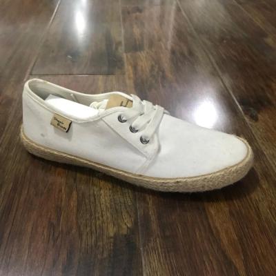 China cotton fabric/canvas/rubber jute material and summer season upper canvas shoes, hemp upper sole for making sports shoes for sale