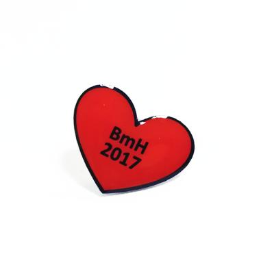 China Europe Love Enamel Pin Making Red Cool Heart Shape Design Funny Enamel Pins for sale