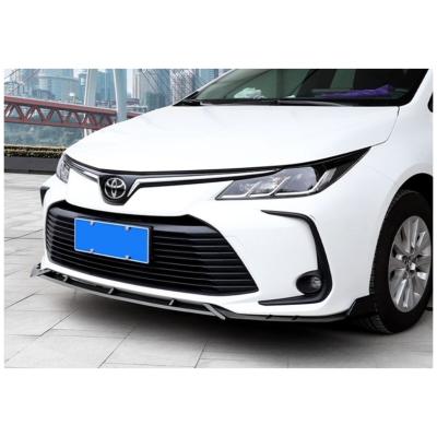 China Auto Parts Front Lip,SE Front Bumper Lip Spoiler For Toyota Corolla 2019 2020 2021 pp Decoration+Protection YCK factory manufacture for sale