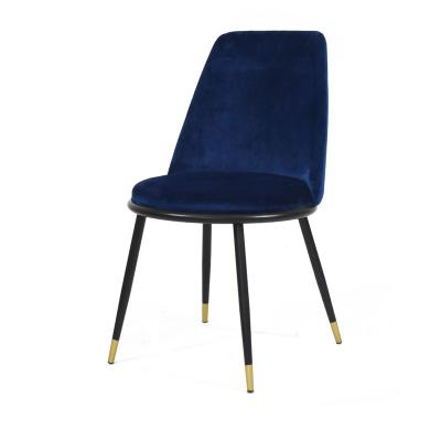 China Home Dining Chair Furniture Velvet Comfortable Seat Fabric Modern Restaurant Used Dining Chairs for sale