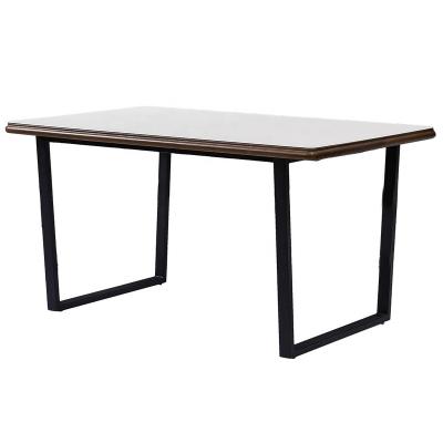 China Optional Modern New Design Dining Table Color Luxury Dining Room Furniture With Metal Legs Dining Table for sale