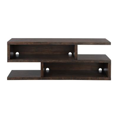 China Customized Modern Design Home Furniture Living Room TV Wall Shelf MDF Stand for sale