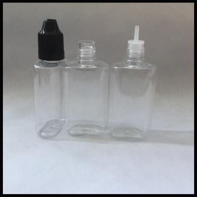 China 30ml Flat Empty E Liquid Bottles With Childproof Cap And Long Thin Tip Dropper PET E Cig Bottle for sale