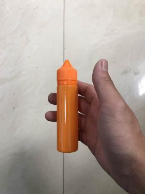 China Newest Chubby Gorilla Bottle Orange With Childproof  Tamper Cap And Long Thin Tip Dropper for sale