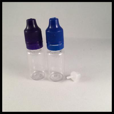 China 10ml Plastic Dropper Bottles For E Liquid With Childproof Tamper Cap And Long Thin Tip E Cig Bottles for sale