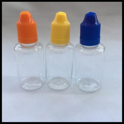 China PET 30ml Clear E Liquid Bottles With Childproof Cap And Long Thin Tip Dropper Bottles For Ejuice for sale