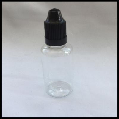 China 30ml Clear Plastic Ejuice Bottle With Childproof Cap And Long Thin Tip Dropper Bottle For E Liquid for sale