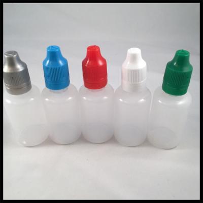 China PE Plastic E Liquid Bottles 30ml With Childproof Tamper Cap And Long Thin Tip Dropper Bottle For E Cig for sale