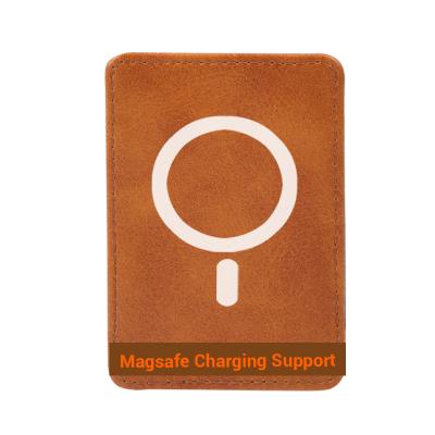 China Wholesale Waterproof Magnetic Leather Wallet Case Phone PU ID Leather Card Holder for iPhone 12 pro Magsafes for sale