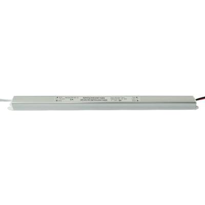 China Ultra Slim Single Output Led Driver For LED Lighting Light Box 60W 12V/24V Indoor Driver 318*18*17 for sale