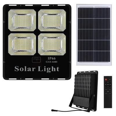 China Garden LED Flood Light 400W Commercial Waterproof Lamps LED Lights Black Solar Street Light for sale