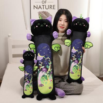 China Cartoon Cute Plush Throw Pillow Doll Toy 50-90cm Long Cat Pillow Stuffed Animal Plush Cat Toy Soft Costom Design Gift for sale