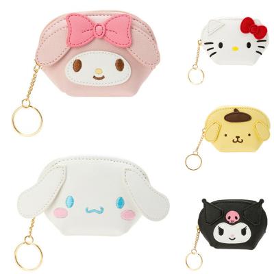 China Cartoon Cute Quality Cute key coin storage coin purse cartoon Korean sanrio kuromi my melody kawaii student ladies short zipper mini wallet for sale