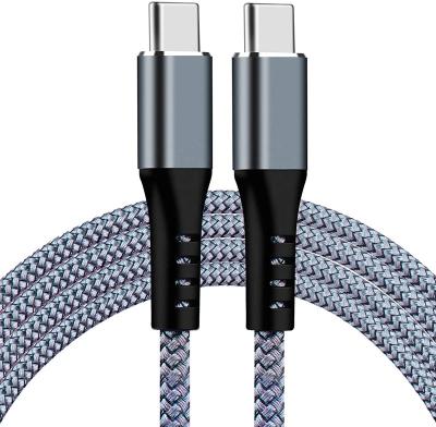 China 100W NYLON BRAIDED 20V/5A USB C to Type C USB C Charger Cable 10FT Long Fast Charging Cord for sale