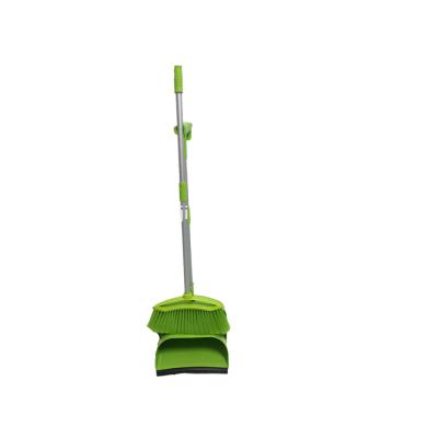 China Eco-friendly Heavy Duty Wholesale Various Deep Plastic Sweeping Broom And Dustpan Rubber Set for sale