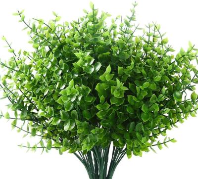 China To Wedding Artificial Eucalyptus Leaves Stems Fast To Ship Plastic UV Resistant No Fade For Home Wedding Party Party Wall Decor 15