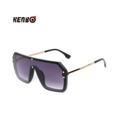 China Fashion Sunglasses Kenbo Eyewear 2020 Women Vintage Shades Fashion Rimless One Piece Sunglasses Oversized Sunglasses for sale