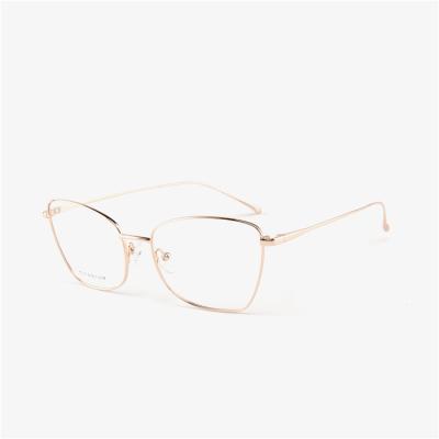 China For Women Oversized Pure Titanium Glass Cat Eye Frame Glasses Titanium Eyewear Kenbo Reading Glasses Glasses Wholesale Optical Frames for sale