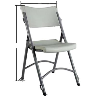 China Foldable Modern Luxury Dining Chair Set For Furniture Gray Metal Stainless Steel Folding Chair for sale