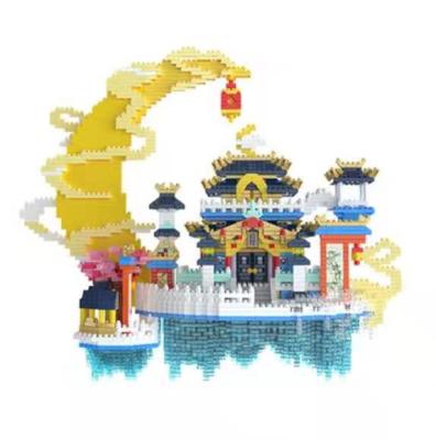 China Large Adult Guanghan Palace Building Male Girl Block Toy Building Model Building Set High Difficulty Toy Micro Particle for sale