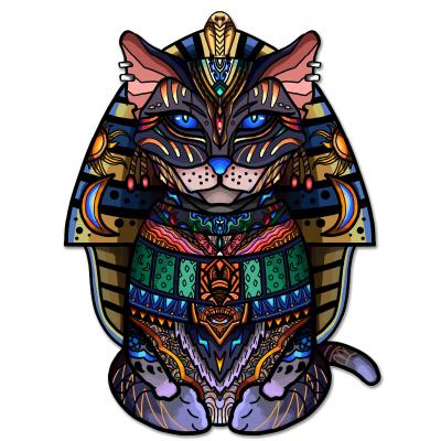 China Unique Magic Safety Puzzles Colorful Shaped Jigsaw Puzzles Cat Puzzle For Kids Teens for sale