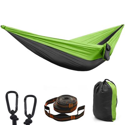 China Durable Nylon Fabric Outdoor Double Hammock Travel Camping Sturdy Hammock With Good Price for sale