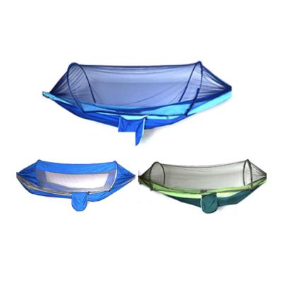 China Red Park Parachute Cloth Mosquito Proof Hammock Splicing for Touring and Camping 260*140cm (Rope Binding Plate) for sale