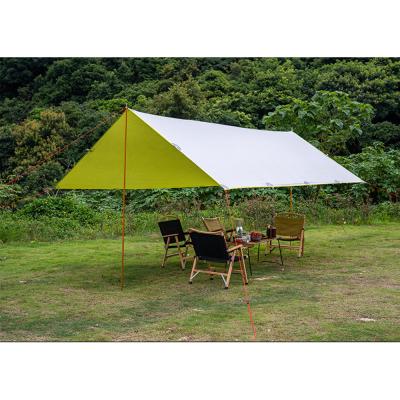 China Waterproof Outdoor Camping Supplies Sunscreen, Rainproof Beach, Silver Curtain 3.5*3 Sun Shelter for sale