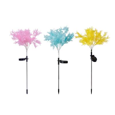 China Outdoor Waterproof Solar LED Tree Light Flower Garden Christmas Decorative Stake Lamp for Holiday Festival Garden Lawn Party Decor for sale