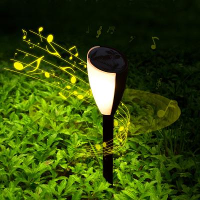 China Solar Adjustable Cricket Cicada Frogs Song Christmas Light Music Lawn Garden Sound Dual Color Lamps for Holiday Yard Pathway Park for sale