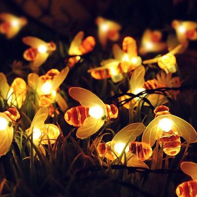 China Bee Bee 5m 20 LED 17ft Outdoor Waterproof Insect Lamp Solar Fairy String Lights for Halloween Christmas Theme Park Decoration for sale