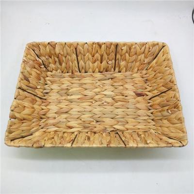 China Traditional New Products Water Hyacinth Storage Basket for sale