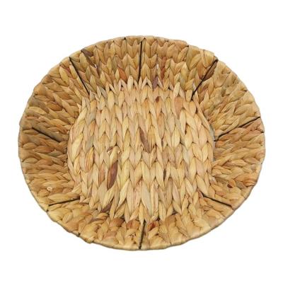 China New Design Sustainable Vegetable Plankton Tapered Medium Water Hyacinth Basket Set Of 2 for sale