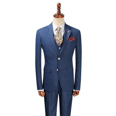 China MTM Anti-Shrink Tailored Custom Made To Measure Mens Wool Suit Custom Made Wedding Suit Mens Suits 3 Pieces for sale