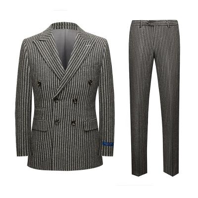 China Breathable High End Wool Made Mens Suits 2 Piece For Autumn And Winter Wear Men Suits for sale