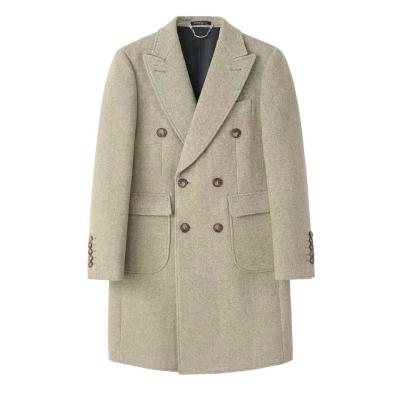 China Custom Mens Cashmere Overcoat Handmade Coat Anti-Shrink Custom Made Mens Coat for sale