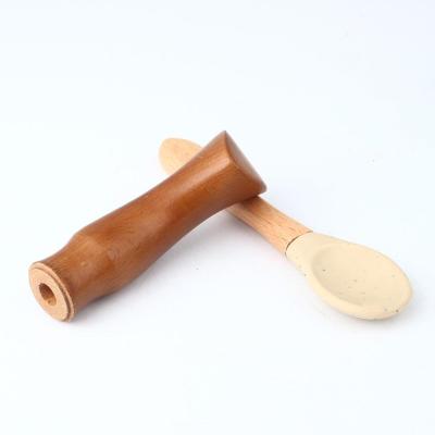 China OEM Solid Wood Handles Eco-Friendly Wooden Tool Wooden Handle Handmade Handle With Ergonomic Design Anti Fatigue for sale