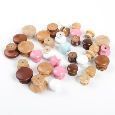 China Good Quality Eco-friendly Customize All Types Of Wooden Knobs Or Wooden Handle For Furniture for sale