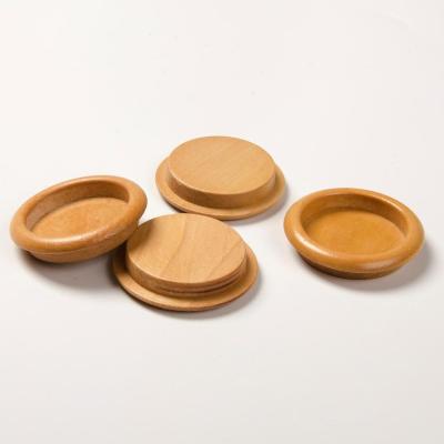 China Non Spill Wood Candle Lids Custom Candle Lid Cover For Glass Candle Jar for sale