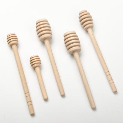 China Factory Direct Custom Mixing Stirrer Honey Sticks Jar Comb Mixer Mini Wooden Honey Dipper Honey Spoon Portable Drizzle Wood Eco-friendly Factory for sale