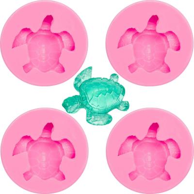 China Sea Turtle Silicone Mold Fondant Candy Mold Chocolate Viable Mold Making Baking Tool For Cake Decorating Polymer Clay for sale