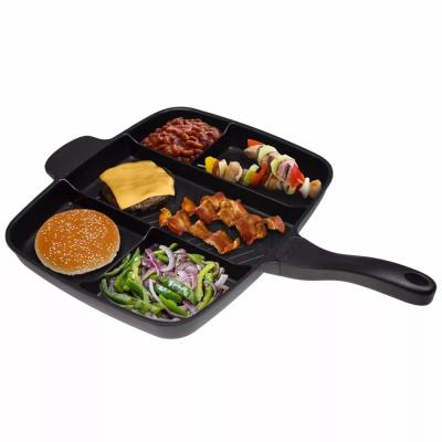 China 5 Viable in One Non Grill/Fry Split Stick Oven Meal Skillet 15