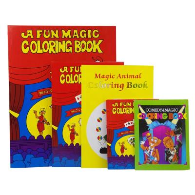 China Wholesale Medium Size Paper Cartoon Magic Coloring Book Trick Props For Adult for sale