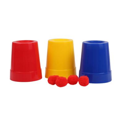 China Cups And Balls Trick Close Up Hot Magical Cups And Balls Items Selling Three Cup And Ball Games For Kids Party for sale