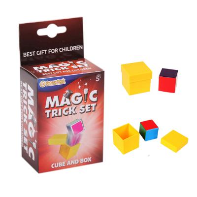 China Trick Cube And Color Magic Box Magic Trick End Up Magic Cube And Color Box Guess Trick Cube And Color Box Trick Set for sale