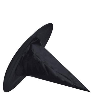 China Magic Character Halloween Party Decoration Black Hat Oxford Wizard Witch Polyester Taffeta Hats For Adult for sale