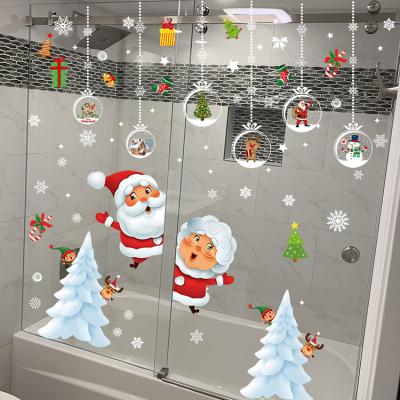 China XM2014 Cute XM2014 Cute Static Snowflake PVC Window Stickers Christmas Decorations Sticker XM2014 for sale