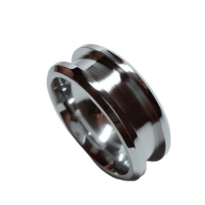 China CLASSIC Fashion 1 Channel Stainless Steel Ring Blank Ring For Inlay for sale