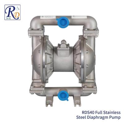 China Pneumatic Full Stainless Steel Air Diaphragm Pump Atex Fuel Transfer 1-1/2 Inch for sale